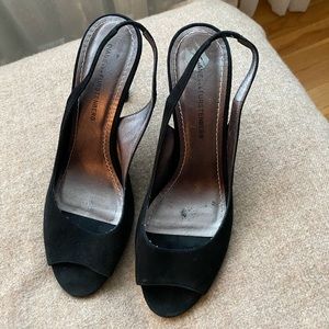 Dvf suede slingback pumps sandals Italy size 9